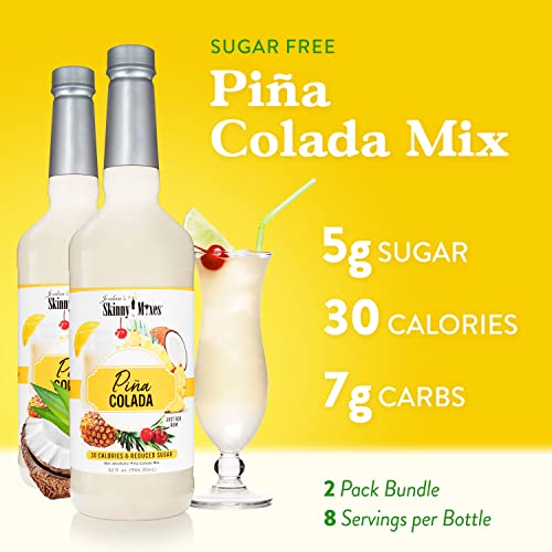 Jordans Skinny Syrups, Pina Colada, Sugar Free Cocktail Mix, 32...