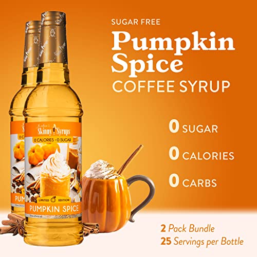 Jordans Skinny Syrups, Pumpkin Spice Coffee Syrup, Sugar Free, ...