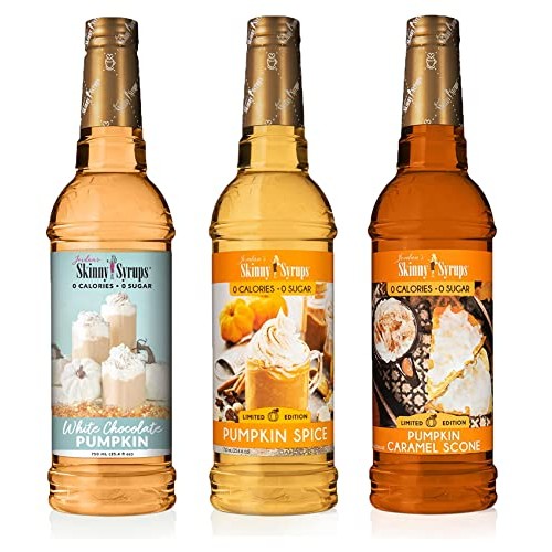 Jordans Skinny Syrups Pumpkin Variety Pack: Sugar Free White Ch...
