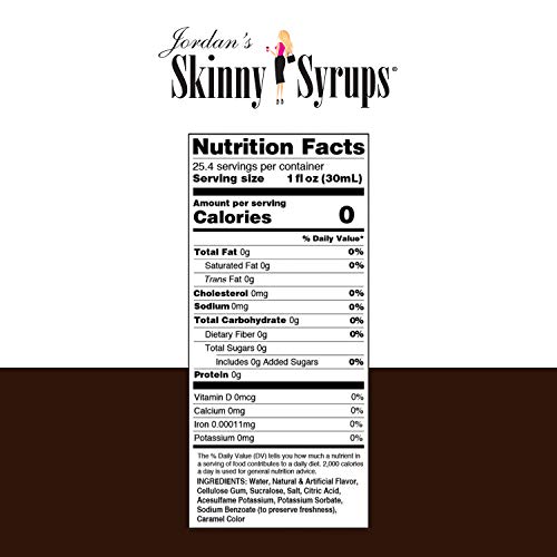 Jordans Skinny Syrups Smores, Sugar Free Coffee Flavoring Syru