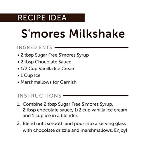 Jordans Skinny Syrups Smores, Sugar Free Coffee Flavoring Syru