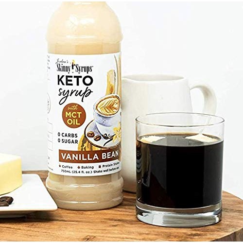 Jordans Skinny Syrups Sugar Free Coffee Syrup with MCT Oil, Ket...