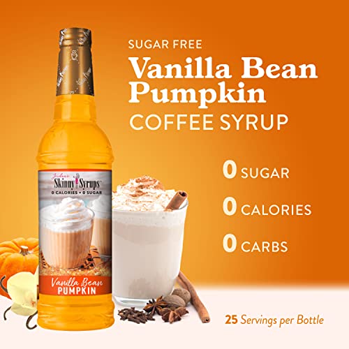 Jordans Skinny Syrups, Vanilla Bean Pumpkin Coffee Syrup, Sugar...