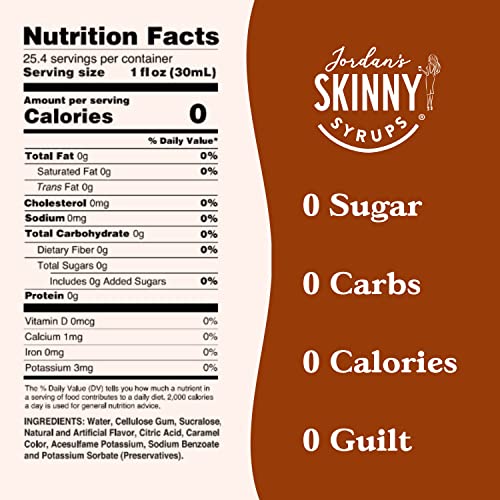 Jordans Skinny Syrups, Vanilla Bean Pumpkin Coffee Syrup, Sugar...