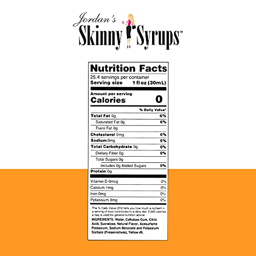 Peach-Jordans Skinny Gourmet Syrups Sugar Free