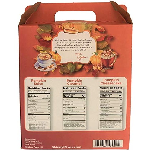 Jordans Sugar Free Skinny Syrups 3 Pack: Pumpkin Spice, Pumpkin