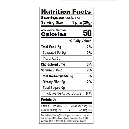 Josephs Low Carb Mini Pita Bread 3-Pack, Flax, Oat Bran And Who