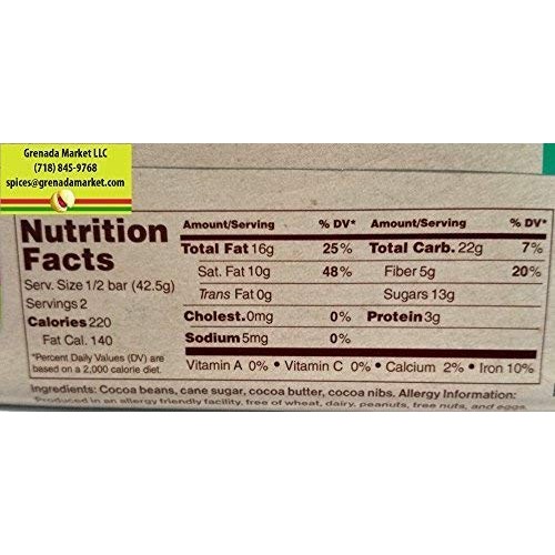 Jouvay Chocolate Bar With Cocoa Nibs Added 60% Cocoa Content -