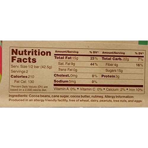 Grenadian Jouvay Chocolatetouch Of Nutmeg 60% - 2 Bars @ 3.5 O