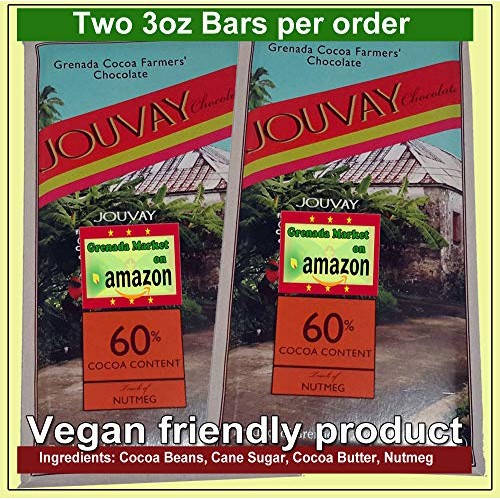Grenadian Jouvay Chocolatetouch Of Nutmeg 60% - 2 Bars @ 3.5 O