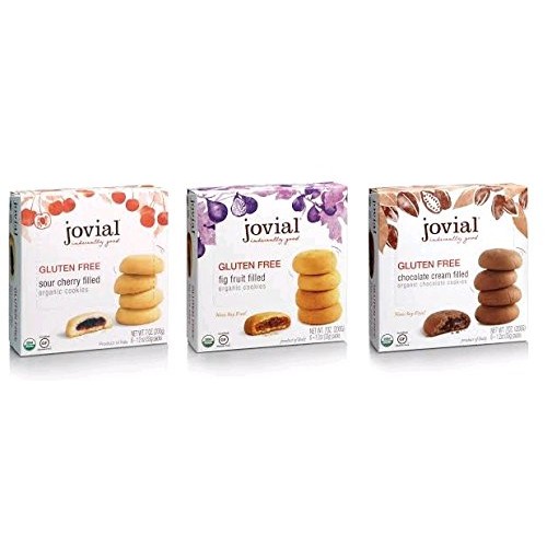 Jovial Gluten Free Cookies, Super Variety,3-Pack 1 Of Each Fla