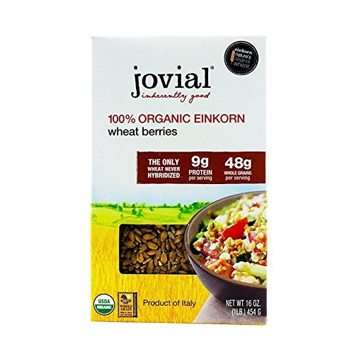 Jovial Foods Organic Einkorn Wheat Berries, 16.0Ounce Pack