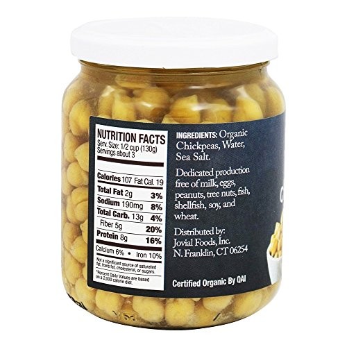 Jovial Chickpeas,Og1 13 Oz Pack Of 6