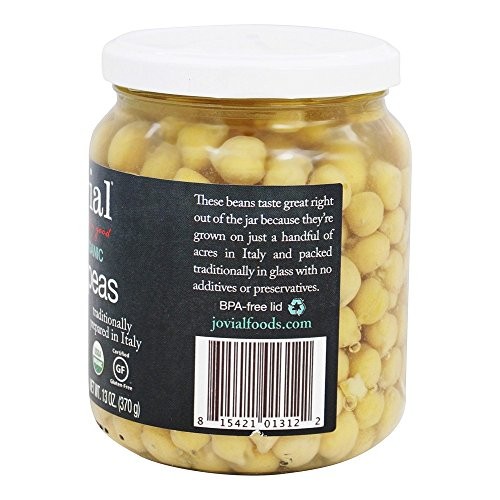 Jovial Chickpeas,Og1 13 Oz Pack Of 6