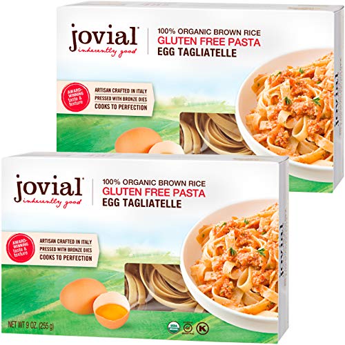 Jovial Egg Tagliatelle Gluten-Free Pasta | Whole Grain Brown Ric