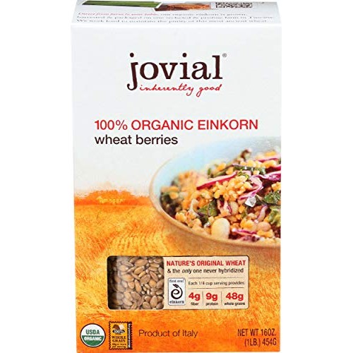 Jovial Foods Organic Einkorn Wheat Berries, 16.0-Ounce