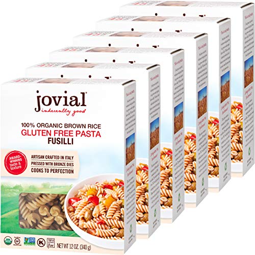 Jovial Fusilli Gluten-Free Pasta | Whole Grain Brown Rice Fusill