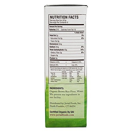 Jovial Organic Brown Rice Penne Rigate Pasta, 12 Ounce - 12 Per