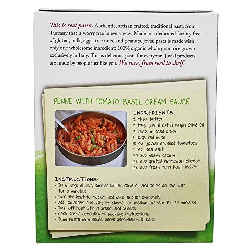 Jovial Organic Brown Rice Penne Rigate Pasta, 12 Ounce - 12 Per