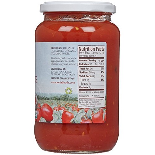 Jovial Organic Diced Tomatoes - 18.3 Oz - 6 Pack