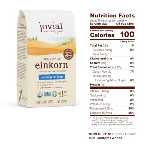 Jovial Organic Einkorn Unbleached All Purpose Flour - Bread Baki...