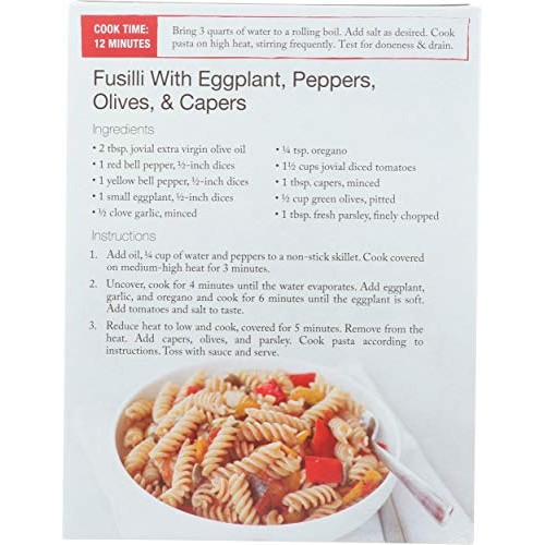 Jovial Pasta Brown Rice Organic Fusilli, 12 Oz