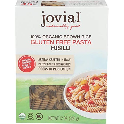 Jovial Pasta Brown Rice Organic Fusilli, 12 Oz