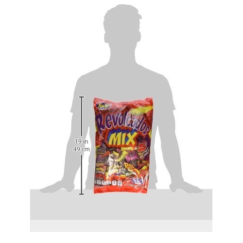 Jovy Revolcaditos Mix Assorted Flavored Candies With Chili| 5Lb