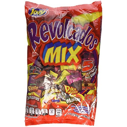 Jovy Revolcaditos Mix Assorted Flavored Candies With Chili| 5Lb