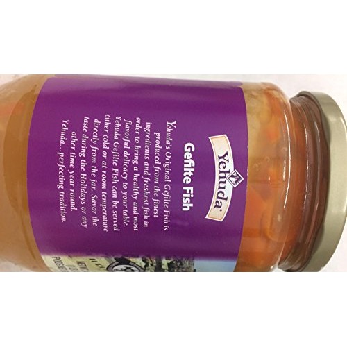 Yehuda Gefilte Fish Original No Msg No Egg Yolk 24 Oz. Pk Of 3.