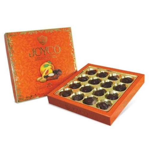 Joyco Chocolate Covered Dried Peaches With Almonds - 11.3 Ounce