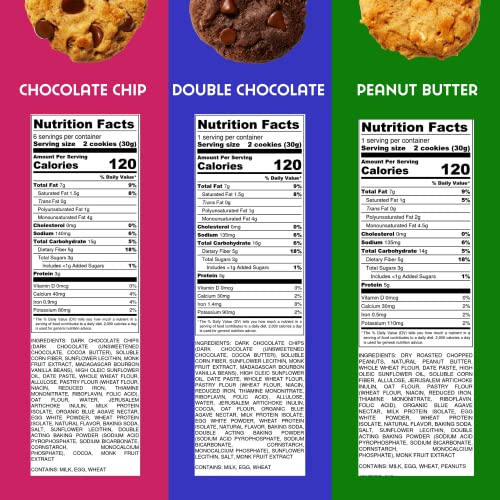 Joydays Chewy Cookies Sampler Pack 6-Pack, 12 Cookies - Delici...