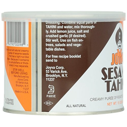 Joyva Roasted Sesame Tahini, 15 Oz