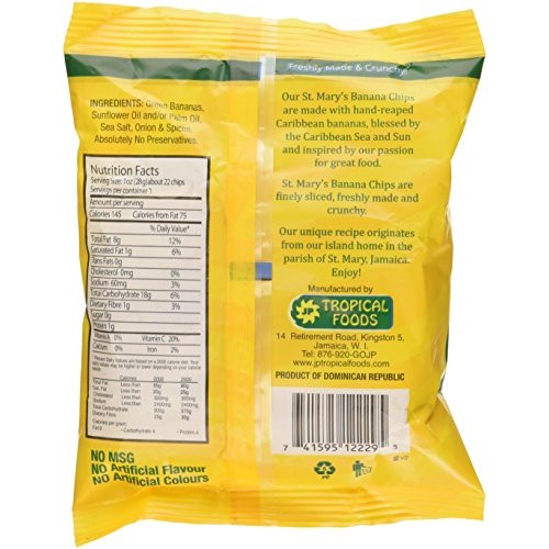 St Marys Banana Chips 1.06 Ounce Pack Of 24