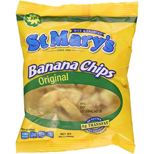 St Marys Banana Chips 1.06 Ounce Pack Of 24