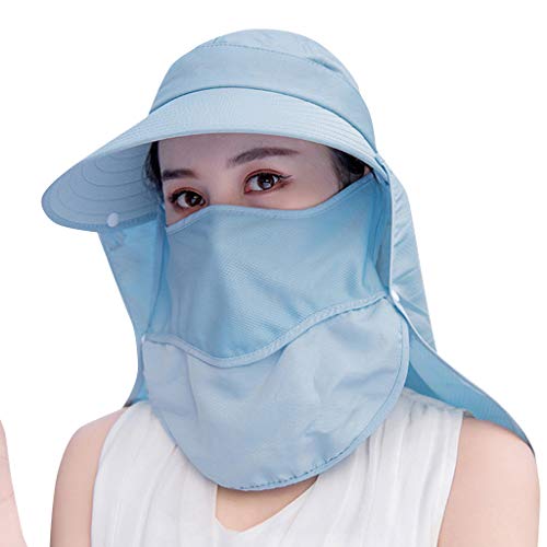 Womens Sun Protection Cap Uv Protection Summe Mask Cover Face O