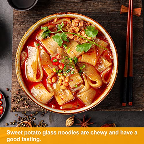 Jtedzi 4 Packs Chinese Glass Noodles, Sweet Potato Glass Noodles