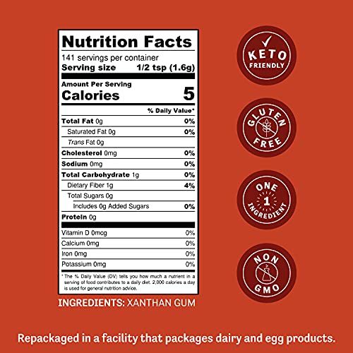 Judees Xanthan Gum Gluten Free8 Oz - Usa Packed &Amp; Filled - De
