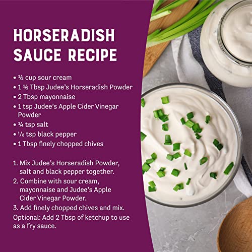 Judee’s Horseradish Powder 4 oz - Just One Ingredient - Powdered...