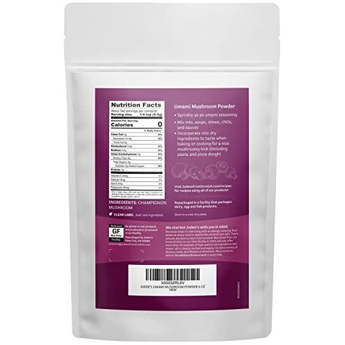 Judee’S Umami Mushroom Powder 6 Oz - Granulated Powder Made From