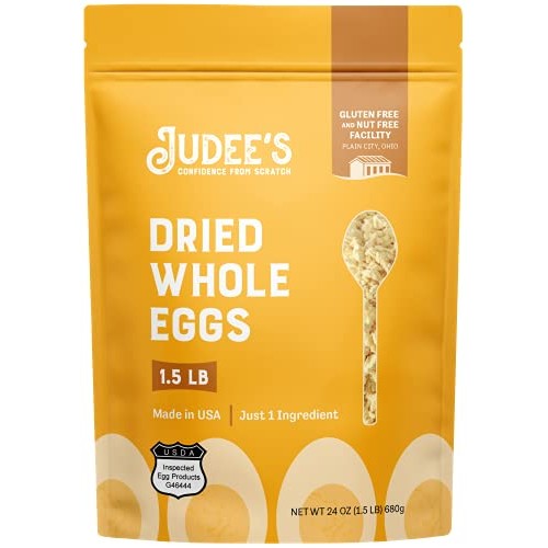 Judees Whole Egg Powder 24 Oz -1.5 Lb Non-Gmo, Pasteurized,
