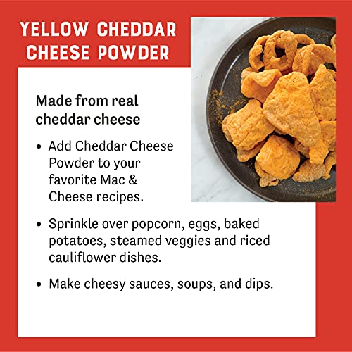 Judee’s Yellow Cheddar Cheese Powder 3lb - 100% Non-GMO, rBST Ho...