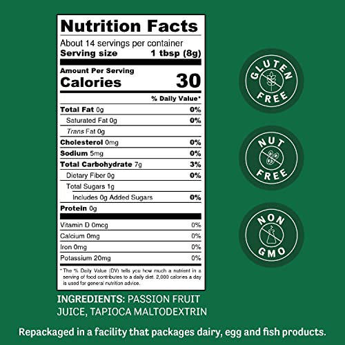 Judees Passion Fruit Juice Powder 4 Oz - Blends Well In Smoothi