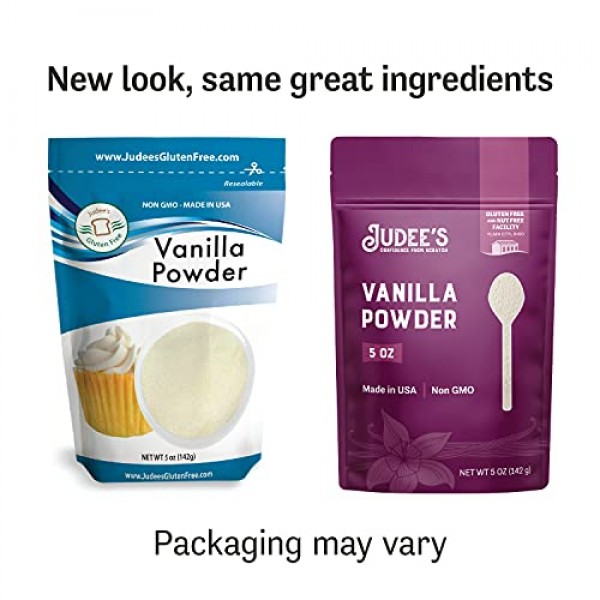 Judees Premium Vanilla Powder 5 Oz Non-GMO - Made in the USA ...