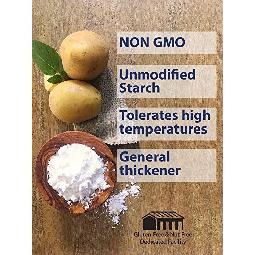 Judees Unmodified Potato Starch 2.5 Lbs Non Gmo, Dedicated Gl