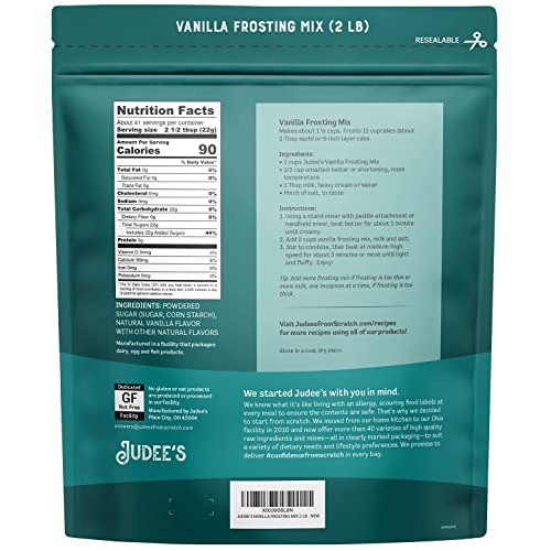 Judees Vanilla Frosting Mix 2 lb - Great for Decorating Cookies...