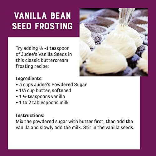 Judees Vanilla Seeds 5 oz - 100% Non-GMO - Gluten-Free - Great ...