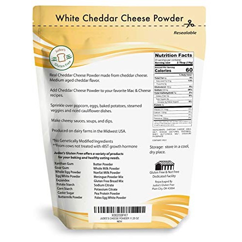 Judees White Cheddar Cheese Powder 24 Oz Made From Real Cheddar