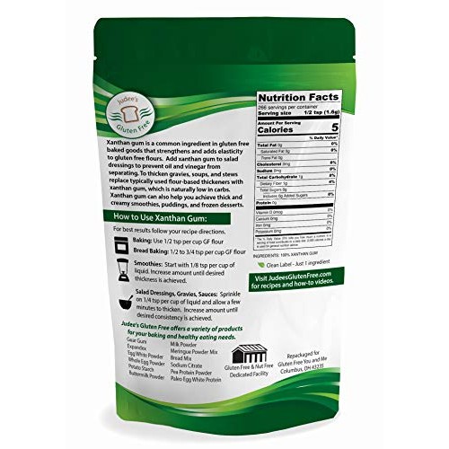 Judees Xanthan Gum 15 Oz - Non Gmo, Keto Friendly, Gluten &Amp; Nut