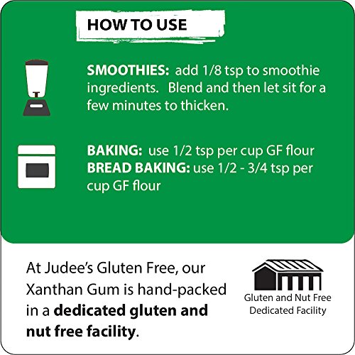 Judees Xanthan Gum 15 Oz - Non Gmo, Keto Friendly, Gluten &Amp; Nut